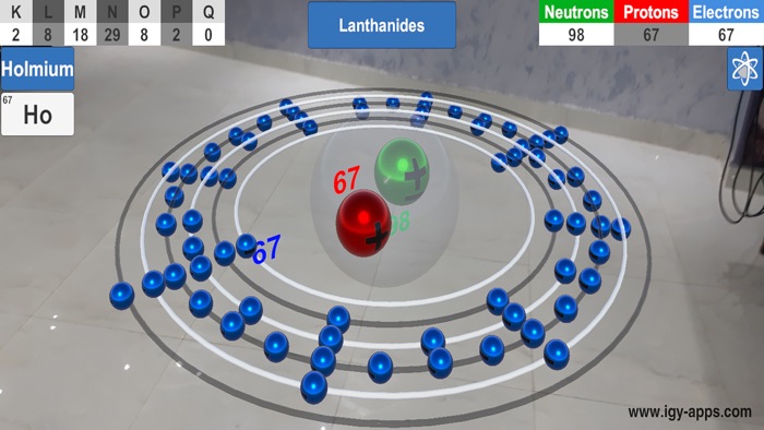 AR 4D Periodic Table