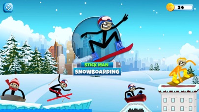 Screenshot #2 pour Stickman Luge - Winter Games!