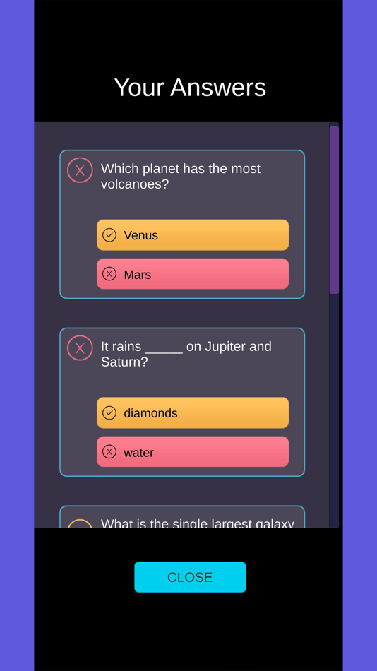 #5. Space Quiz Trivia (iOS) Podle: Blue Castle Studios