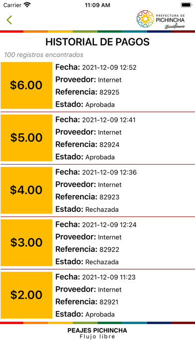 Peajes Pichincha Screenshot