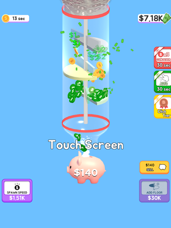 Sweep Coin Tower iPad screenshot
