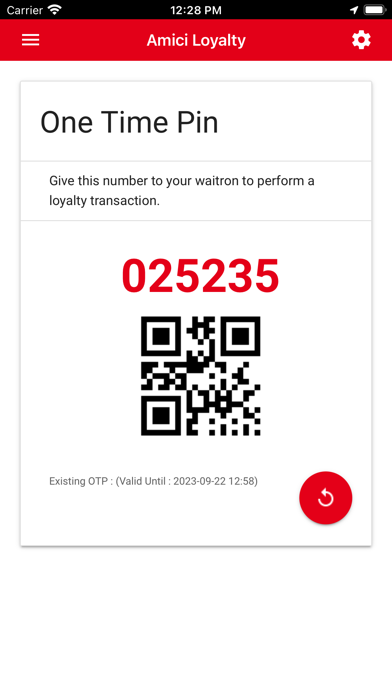 Amici Loyalty Screenshot