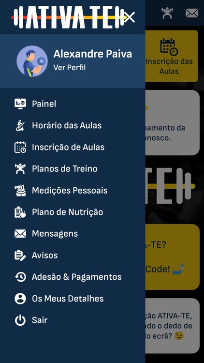 ATIVA-TE - Aplicação Cliente