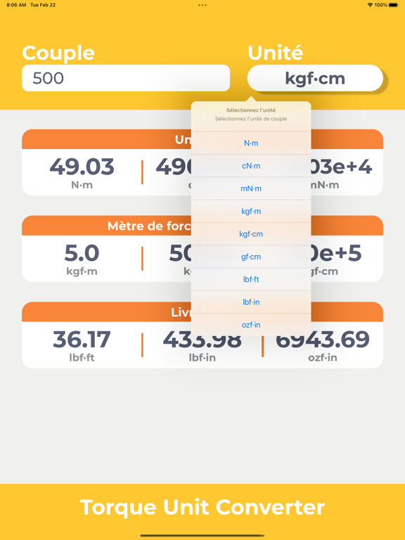 Screenshot #6 pour Conversion d'unité de couple