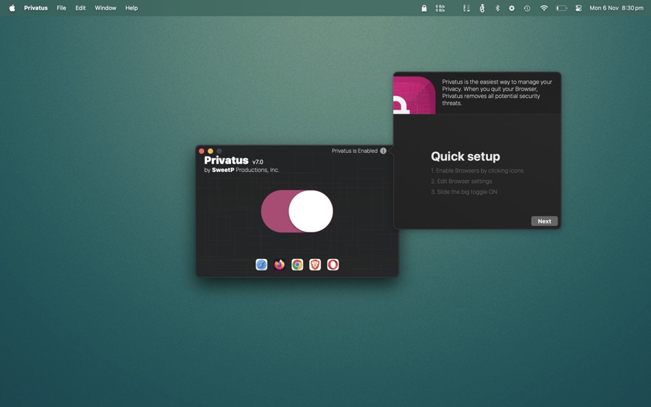 #4. Privatus - privacy manager (macOS) 由: SweetP Productions, Inc.