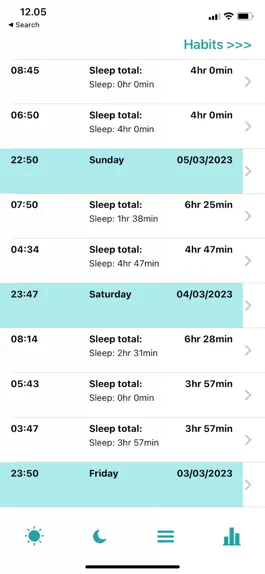 Game screenshot Sleep and Habits - Recording apk