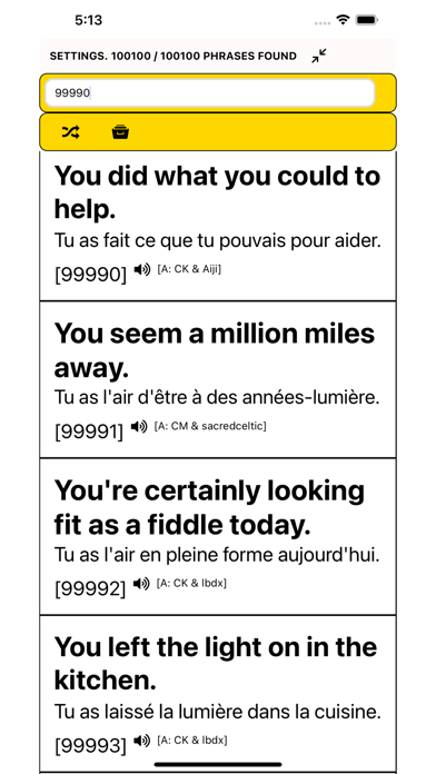 Speak French - 100,000 Phrases Screenshot