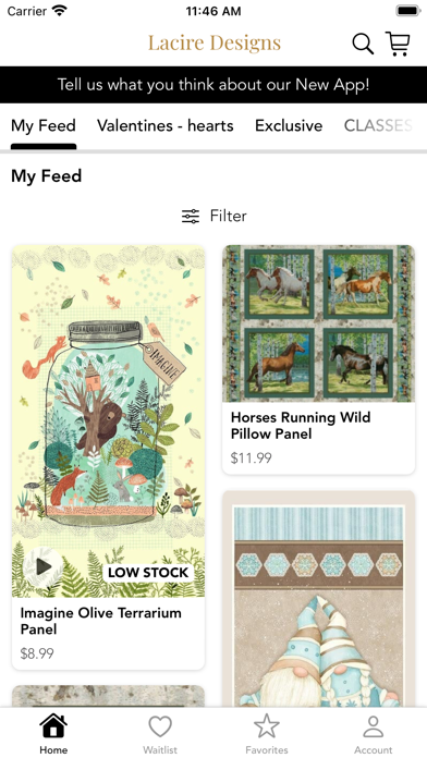 Lacire Designs Quilt Shop Screenshot