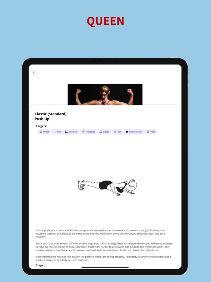 AlphaQueen Pushup Trainer