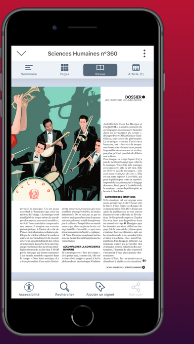 Sciences Humaines Screenshot