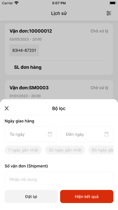 Ba Huân Delivery Screenshot