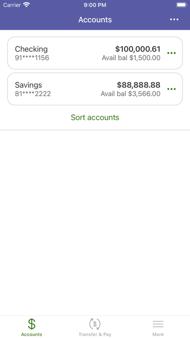 Young Americans Bank Screenshot