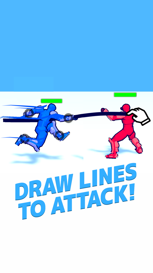 #1. Draw Action: Freestyle Fight (iOS) By: KAYAC Inc.