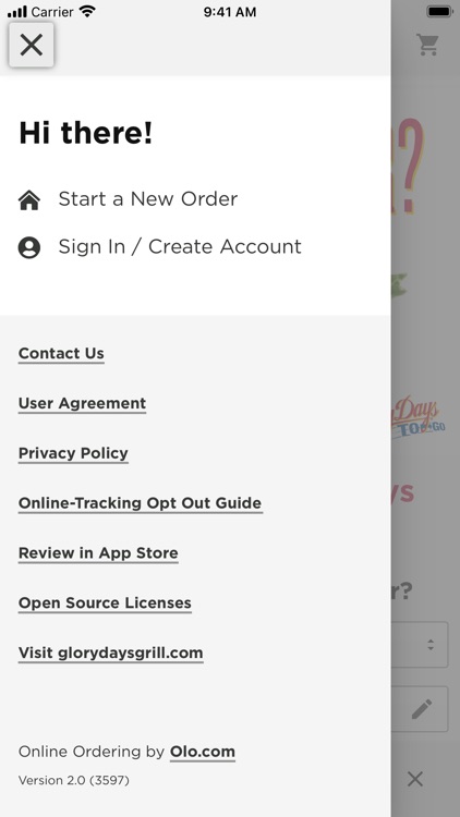 Glory Days Grill To Go