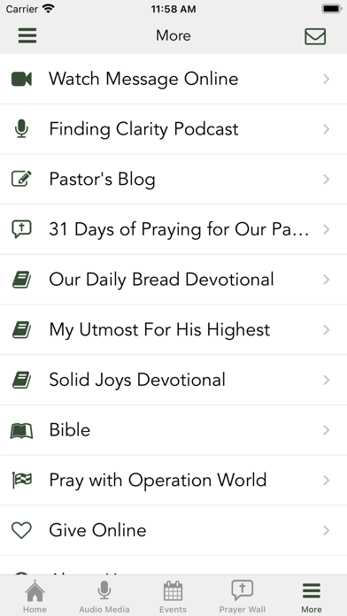 Curwensville Christian Church Screenshot