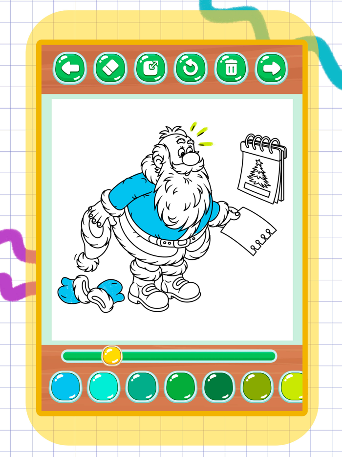 Santa coloring pages