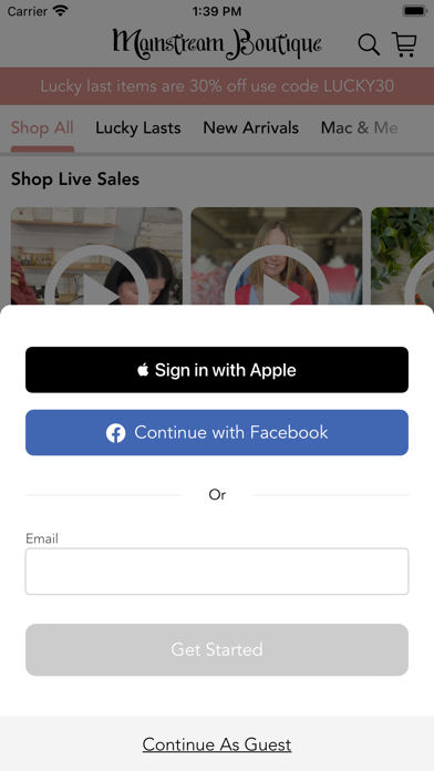Mainstream Boutique Hermantown Screenshot