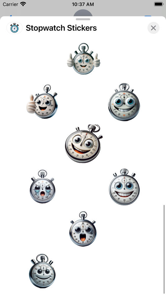 #3. Stopwatch Stickers (iOS) By: Paul Scott