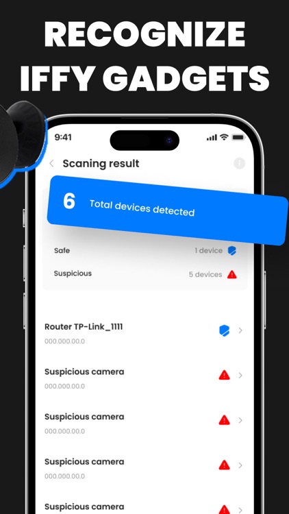 Hidden camera detector