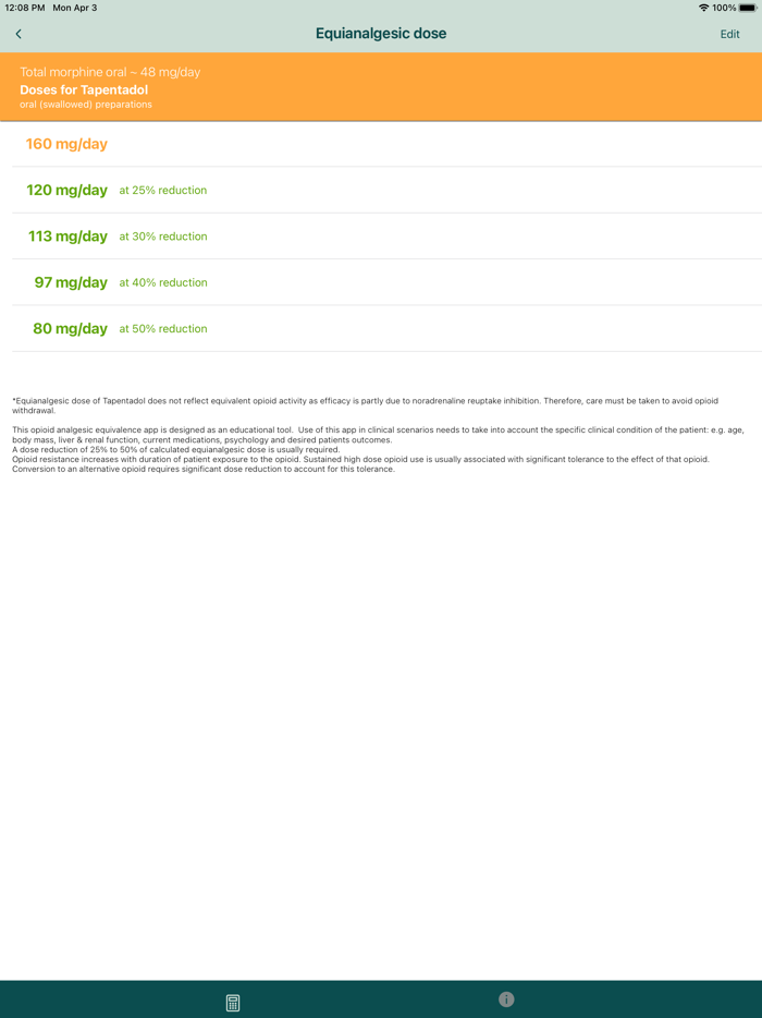 Opioid Calculator