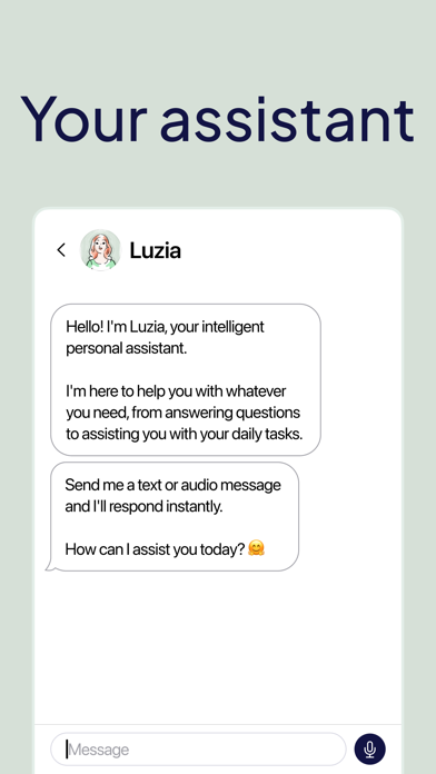 Luzia: Your AI Assistant Screenshot
