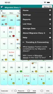 migraine diary 3 iphone screenshot 2