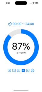 Percent Clock 2 screenshot #2 for iPhone