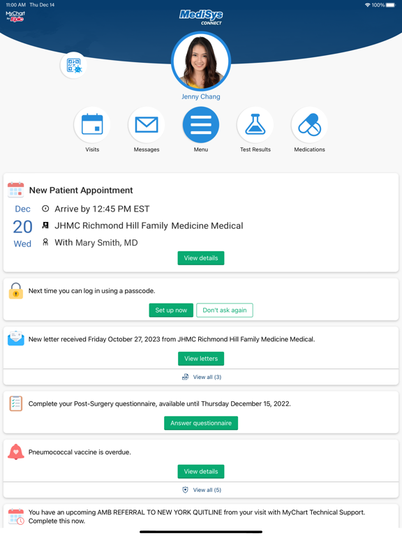 MediSys Connect iPad screenshot 1 - Medical app