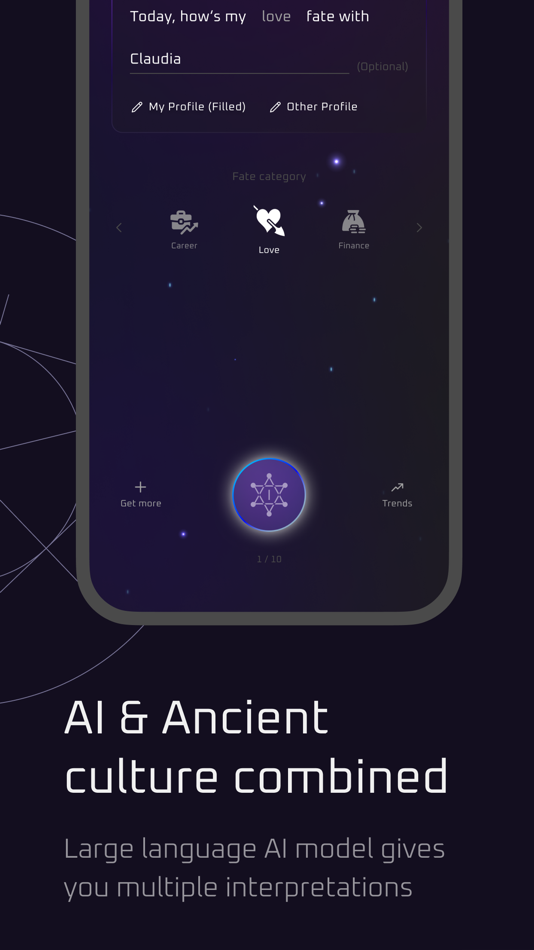 #4. My Fate With - AI Foreteller (iOS) By: Shenzhen Jiujian Technology CO., LTD.