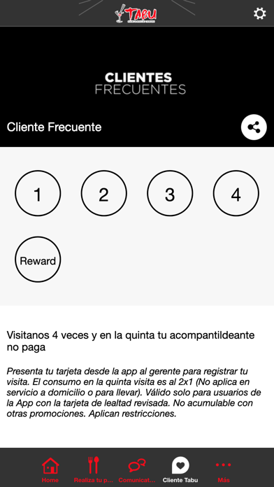 Tabu Sushi App Screenshot