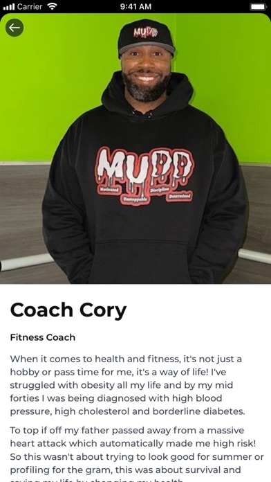 MUDD Fitness Screenshot