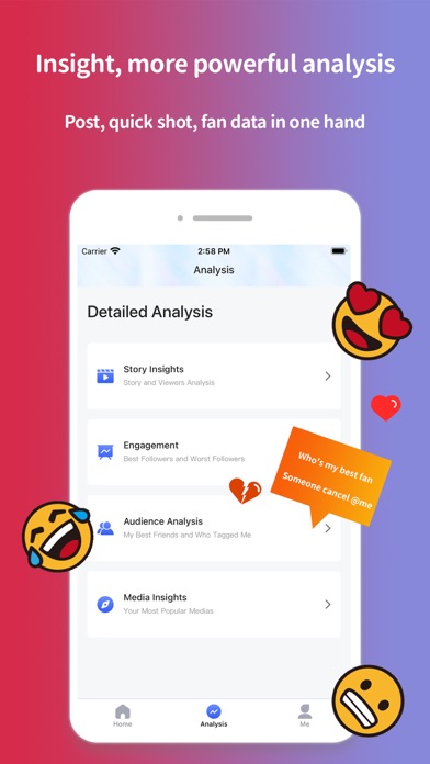 followers tracker+repost Screenshot