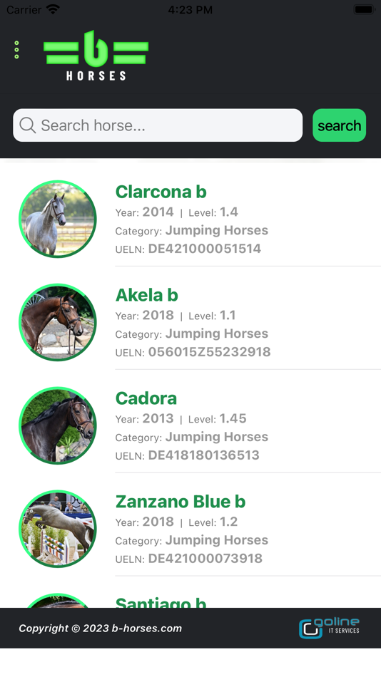 #1. GoHorses (iOS) 由: GOLINE SA
