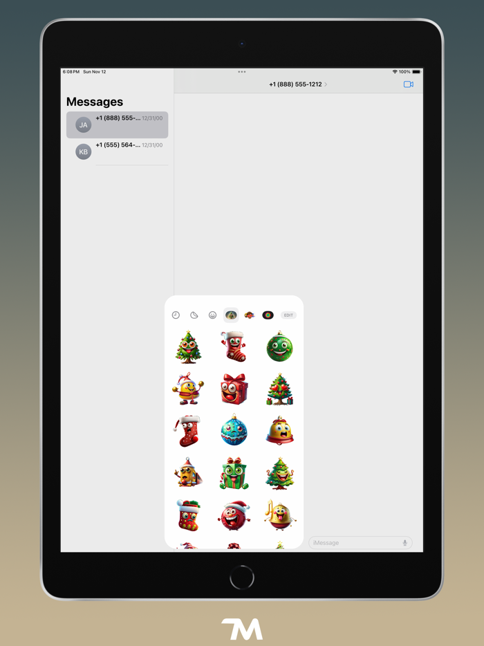 Christmas Trees Stickers