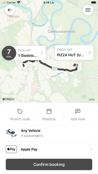 Screenshot 3 of Freddys Cabs App