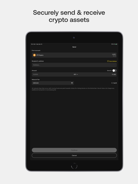 Screenshot #5 pour SecuX Mobile