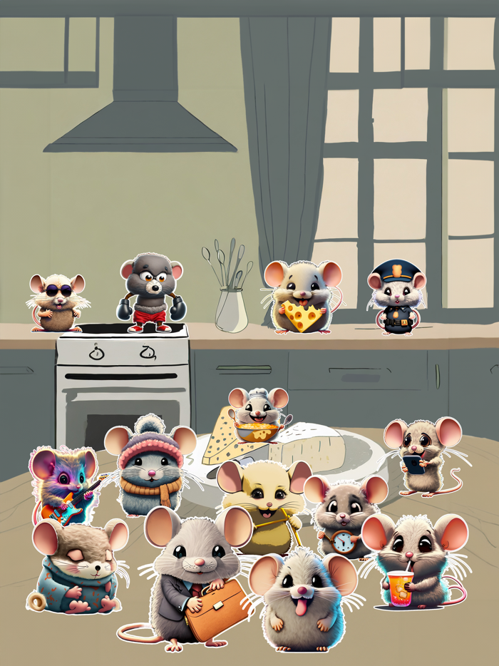 Mice Stickers