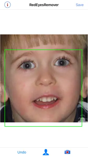 Capture d'écran de RedEyesRemover sur iPhone 9