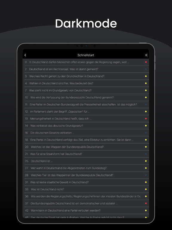 Einbürgerungstest: Deutschland iPad screenshot 5 - Education app