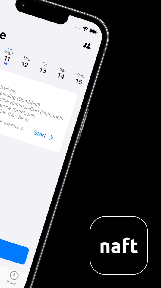 #2. naft - Gym Session Log (iOS) 由: Philip Lindner