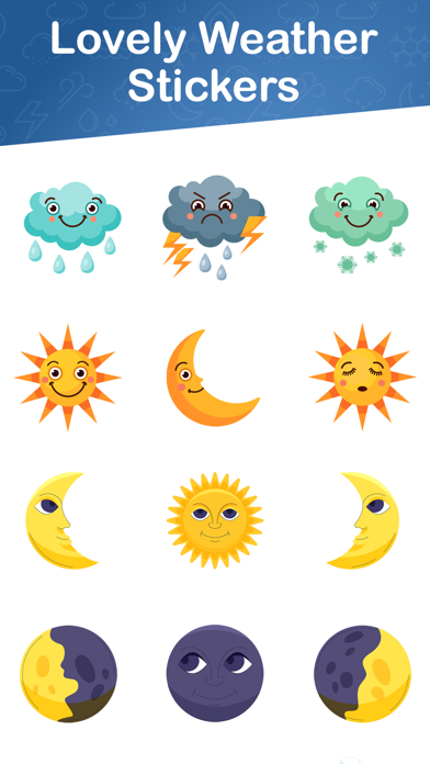 Lovely Weather Stickers Screenshot
