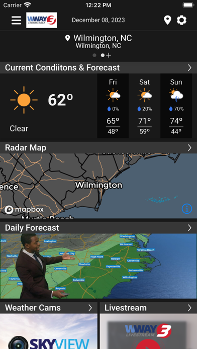 Screenshot #1 pour WWAY TV3 StormTrack 3 Weather