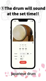 japanese taiko drum.timer app iphone screenshot 1