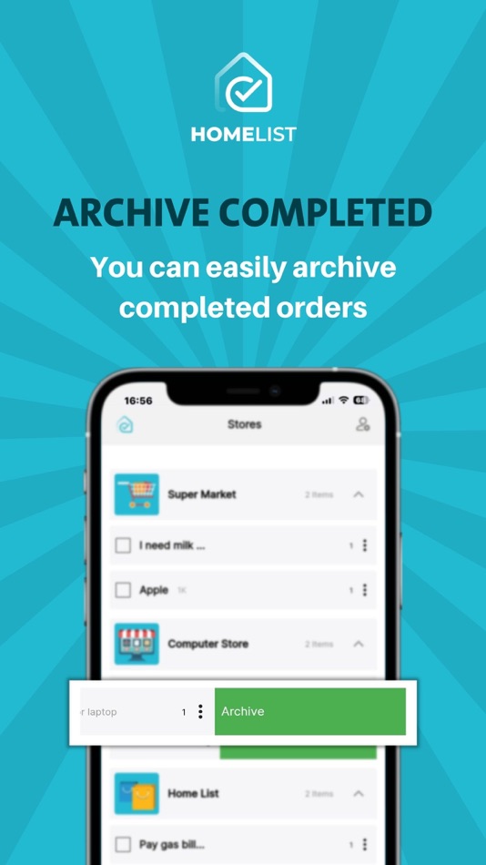 #3. HomeList - Smart Checklists (iOS) Bởi: Neronet Academy AB