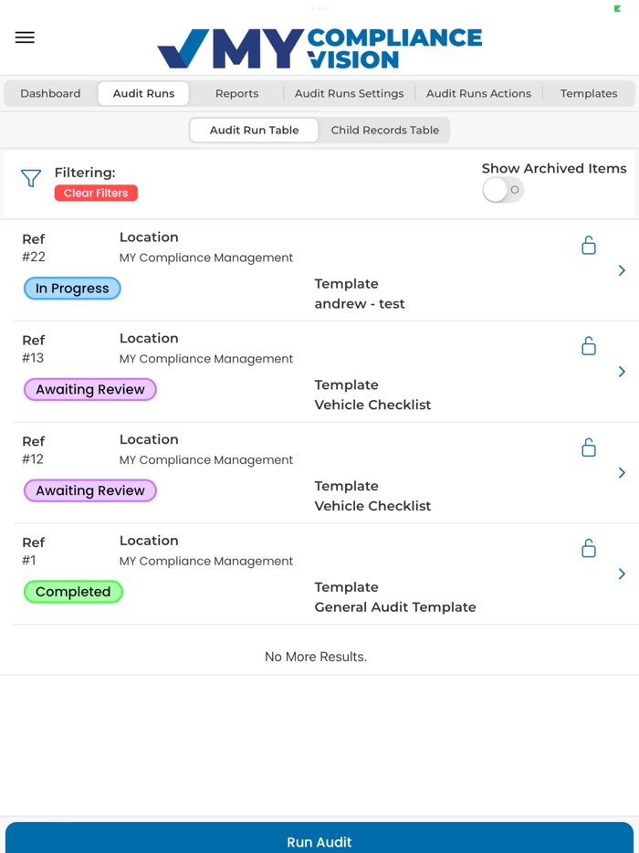 MY Compliance Vision