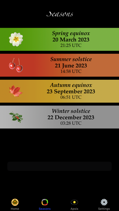 Equinoxes and Solstices Screenshot