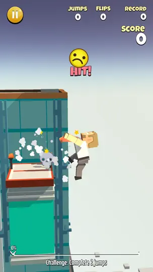 Screenshot von Backflipper: Flip City & Space auf dem iPhone 5