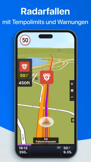 Screenshot von Sygic LKW Wohnmobil Navigation auf dem iPhone 6