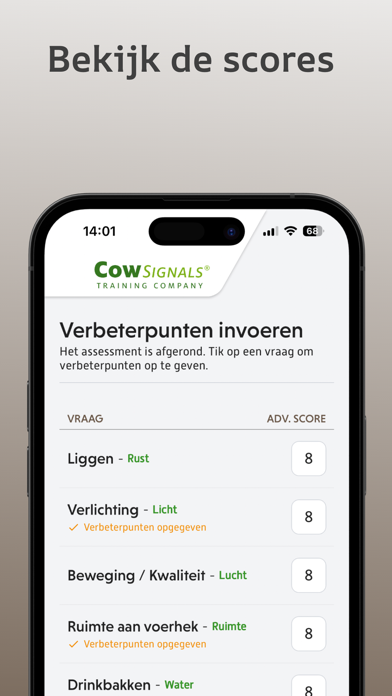 Screenshot #2 pour CowSignals® Welzijn Assessment