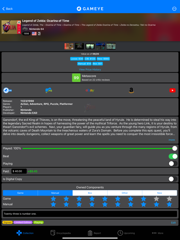Screenshot #5 pour GAMEYE